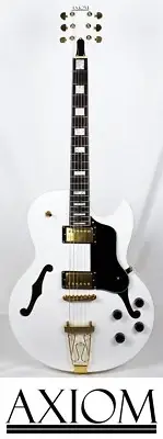 Axiom Columbia Electric Jazz Guitar - White Bird