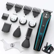 11-in-1 Men's Beard and Mustache Electric Trimmer Kit, Cordless Body and Nose...