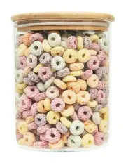 [Little Label Co] Glass Storage Jar with Bamboo Lid 3 Pack in Clear