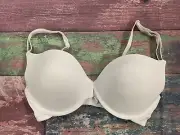 Maidenform Womens 36D Push Up Bra Underwire Padded White
