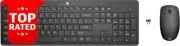 Wireless Keyboard Mouse Combo 2.4G Quiet Keys 1600 DPI Long Battery Black