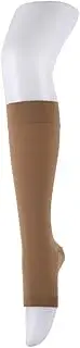 Compression Stocking Class 1 15-21mmHg Ellipsis Lite Knee High Open Toe Beige Medium Pair baremedical