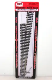 Atlas #393 HO Scale Code 100 Mark V No. 6 LH Left Hand Turnout Customline NIB