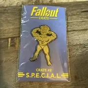 Loot Crate Fallout Vault-Tec Vault Boy pin crate #2 SPECIAL strength