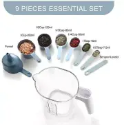9 Pieces Stackable Measuring Cups and Spoons