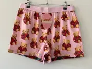 Peter Alexander Womens Tartan Teddy Boxer Shorts Size Medium RRP$49.95