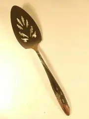 NOS Vtg Oneida Stanhome Deluxe OHS9 Stainless Pie/Cake Server Starburst Atomic