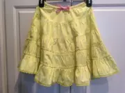 NWT 5/6 Mini Boden Yellow Ditzy Daisy Peasant Skirt Tiered