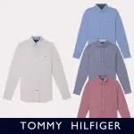 【TOMMY HILFIGER】TOMMY 經典刺繡LOGO長袖襯衫 上衣-多色組合(平輸品/秋冬舒適/百搭爆款)