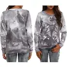 THE NIGHTMARE BEFORE CHRISTMAS STORMY NIGHT JACK PULLOVER JUMPER LONG SLEEVE TOP