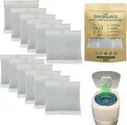Gresource 12 Pack Diaper Pail Carbon Filters – Premium Charcoal Odor Absorbers Carbon Filter for Playtex Diaper Genie Complete and Expressions Pail –Ultimate Odor Control for Baby Nursery & More