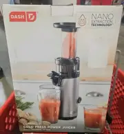 NEW Dash Compact Cold Press Power Juicer 130 Watts Nano Filtration Technology