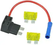 AutoEC Add-A-Circuit Blade Style ATC Low Profile Fuse Holder Fuse Tap (1 Set)