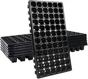 10x UV-Resistant PVC Seedling Starter Trays - 72 Hole Design with Drainage - Durable & Reusable Germination Trays for Optimal Plant Growth
