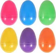 6 x Large Assorted Colour Fillable Plastic Surprise Easter Eggs - Fill with Easter Hunt Gifts and Chocolate