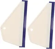 PAMINGONO 2pcs Car Window Film Scraper Tool Vinyl Wrap Squeegee for Windshield Cleaning Oil Film Remover Efficient Application and Wallpaper Installation