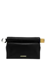 [Jacquemus] Jacquemus-La Pochette Rond Carré Clutch Nero-Donna OS