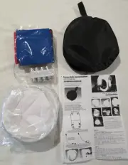 BRAND NEW CIRCULAR STUDIO CAMERA TENT PLUS 4 X COLOURED BACK DROPS RED BLACK