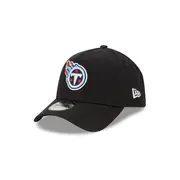 Tennessee Titans Black with Official Team Colours Logo 9FORTY A-Frame Snapback