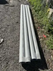 3.8m X 150mm X 4 Colorbond CB Round Tin Downpipe For Sale. PICK UP TODAY!