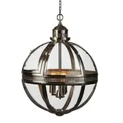 [Florabelle Living] Nash Ceiling Pendant Large Shiny Nickel