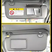 Interior Sun Visor w Make-up Mirror for Toyota Corolla 2014 2015 2016-2019 Grey (for: Toyota)
