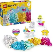 LEGO Classic Magical Transparent Box Kids Toy, Building Blocks and Bricks for 5+ Year Old Girls & Boys, Construction Set to Build Unicorns, Dragons, Penguins & More Figures, Arts & Crafts Kit 11040