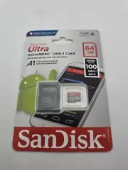 New SanDisk Ultra 64GB MicroSDXC UHS-I Memory Card