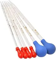GLEAVI Set of 6 Liquid Droppers 0.5/1/2/3ml Caps 5/10ml Styles Essential Oil Pipettes Glass Tube Silicone Mold