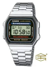 在飛比找Yahoo!奇摩拍賣優惠-【天龜】 CASIO  復古時尚電子錶  A168WA-1W