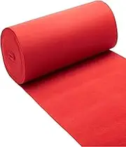 Wedding Aisle Runner Red Aisle Carpet Runner Runway Rugs 10m 20m 30m 50m Wedding Aisle Runner Event Ceremony Walkway Carpet, for Indoor and Outdoor Wedding Party Decorations, Reception Carpet(1x30m)