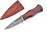 Handmade Hunting Knife Damascus Steel Knives Fixed Blade Knife With Sheath Gift