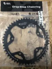 Wolf Tooth 130 BCD Road Cyclocross Chainring - 52t 130 BCD 5-Bolt Drop-Stop 10/1