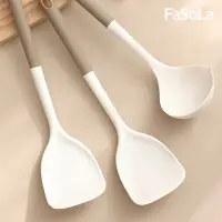 在飛比找Yahoo奇摩購物中心優惠-FaSoLa 耐高溫矽膠廚具 鍋鏟 湯勺