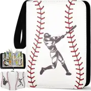 Baseball Card Binder 440 Pockets, 55 Sleeves Small Baseball Binder 3 Ring Zip...