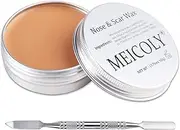 MEICOLY Scar Wax Kit with Spatula,SFX Scar Makeup,Fake Nose Skin Putty Wax Makeup for Cosplay,Fake Scar Modeling Wax for Realistic Scar/Fake Wound Cut,Halloween Special Effects Makeup,Light(1.67Oz)