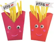 Valentine Fries Craft Kit -12 - Crafts for Kids and Fun Home Activities