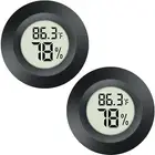 2 Pack Hygrometer Thermometer Mini Digital LCD Monitor Indoor/Outdoor Humidity