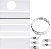 Air-conditioning Window Kit | Air Conditioning Unit Win dow Seal | Adjustable Air con Win dow Seal Kit | No Drill Hinged Window Vent Kits for All Mobile Air Conditioning | Keep House Cool