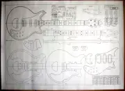 BRIAN MAY RED SPECIAL GUITAR PLANS FOR MAKE RARE YOUR OWN REPLIC REAL FULL SIZE