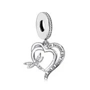 S925 Silver Dragonfly She Believed She Could Charm Pendant - AVILIA Designs