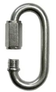 1/4" Quick Links Zinc Plated Steel Chain Coupler Repair (100-Pack)
