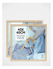 [Cooper & Co] Poster Photo Frames Set of 2 40x40cm in Natural