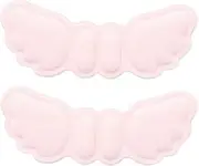 [Haofy] 5 Pairs Pink Unisex Sponge Toe Insert Anti-pain Forefoot Insert Anti-skid Shoes Forefoot Cushions for Foot Care of Adjustable Shoe Fillers (Thin pink (about 3mm thick))
