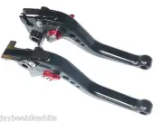 KAWASAKI Z800 2013-2017 SHORT BLACK BRAKE & CLUTCH LEVERS SET RACE TRACK TS101