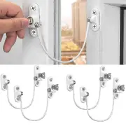 4 Pcs Window Restrictor Locks Window Restrictors Baby Security Window Locks Window Locks Door Locks White