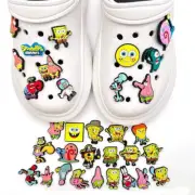 32kinds of SpongeBob Shoe Charms for Clogs Sandals decorations Shoe Accessories