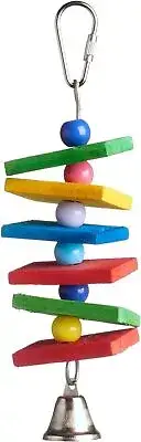 Prevue Pet Products Sound & Movement Bodacious Bites Ding Bird Toy, Parrot Toy
