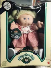 15th Anniversary Cabbage Patch Kids Doll Blonde Haired Cutie Vintage Collectible