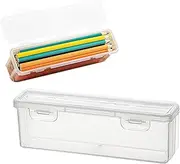 Clear Pencil Box,Drawer Classification Storage Box - Sturdy Organizer for Stationery, Desk Supplies Holders Dispensers for Classroom, Working Place